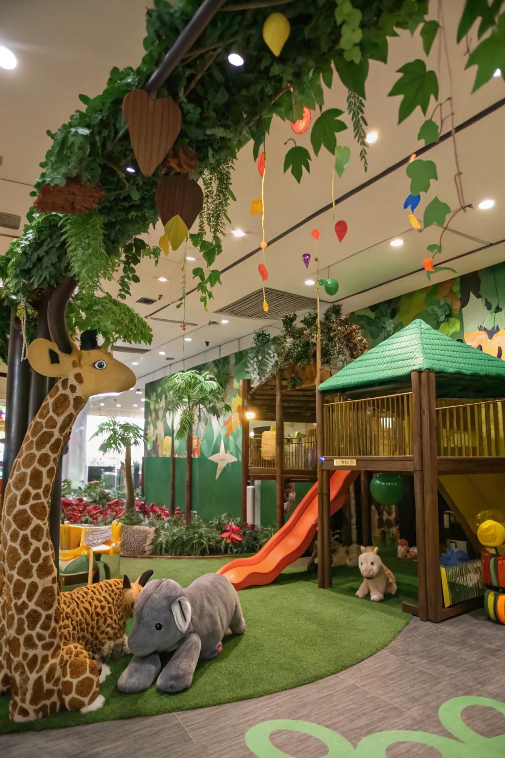 A nature-inspired amusement spot invites the outdoors inside.