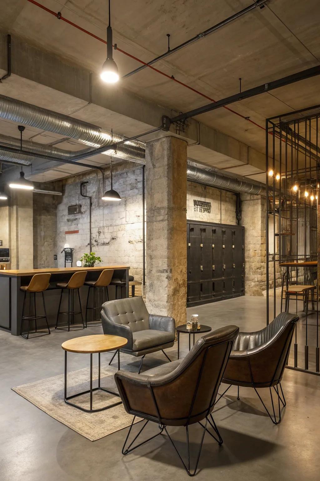 Modern furnishings with shop-inspired details.