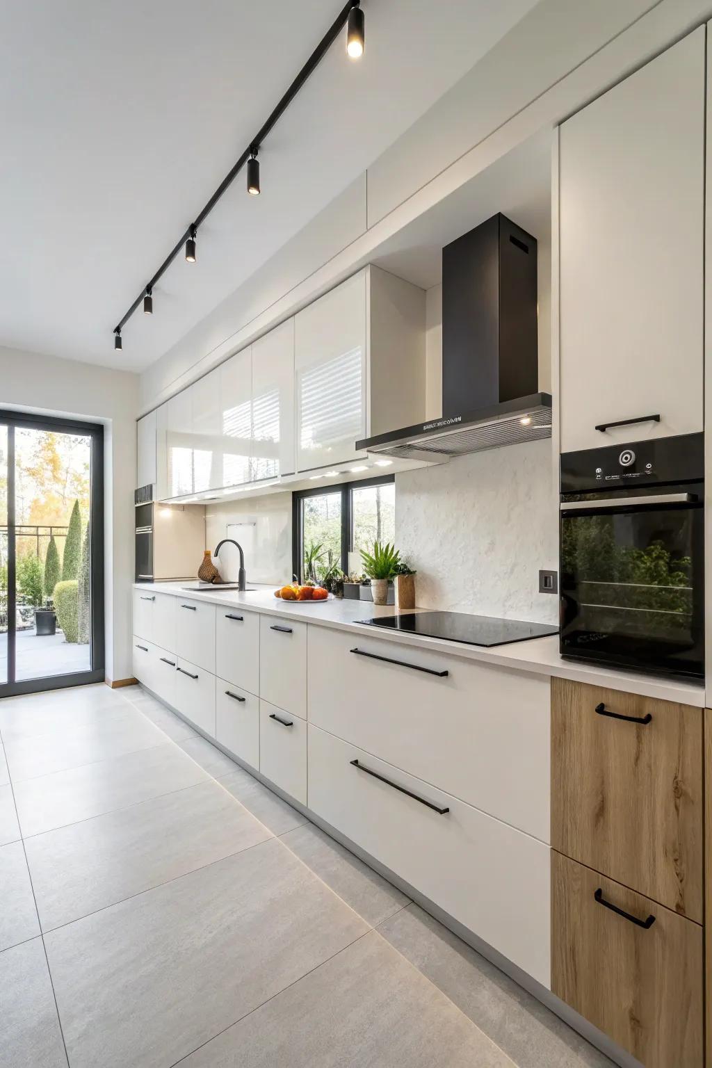 Sleek cabinetry improves both usability and beauty.