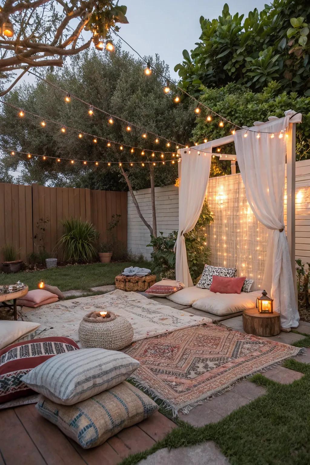 Unwind beautifully at a Free-Spirit Garden Party.