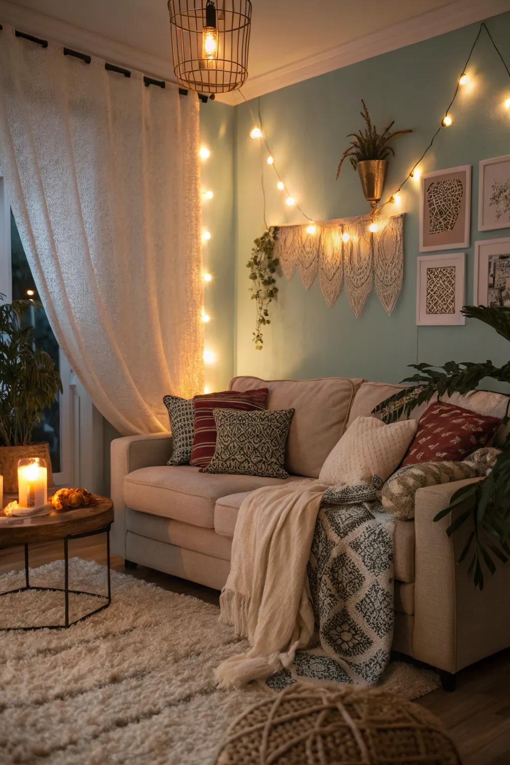 Dimmable lights offer versatility in establishing the perfect ambiance.