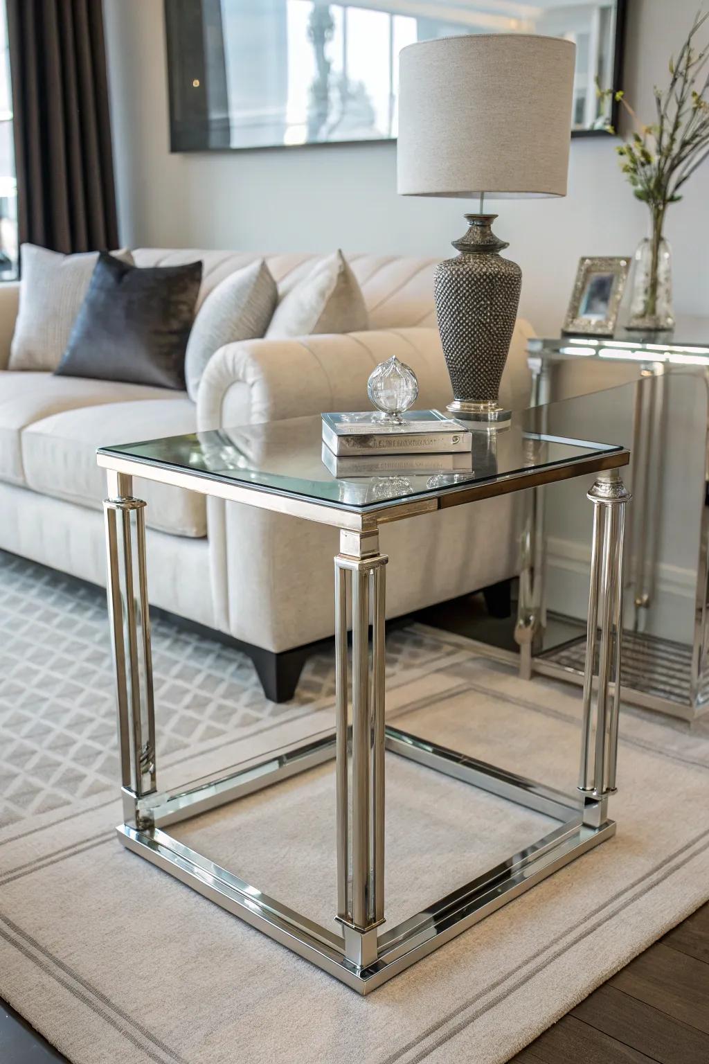 A mixture of materials creating captivating visual interest in a modern setting.