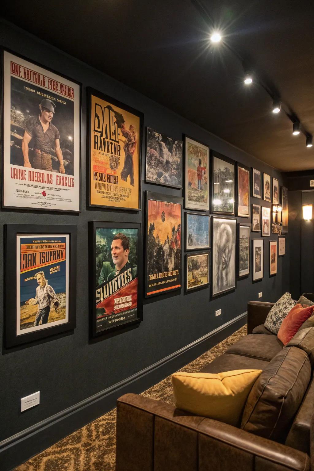 Classic film billboards infuse a cinematic panache into your space.