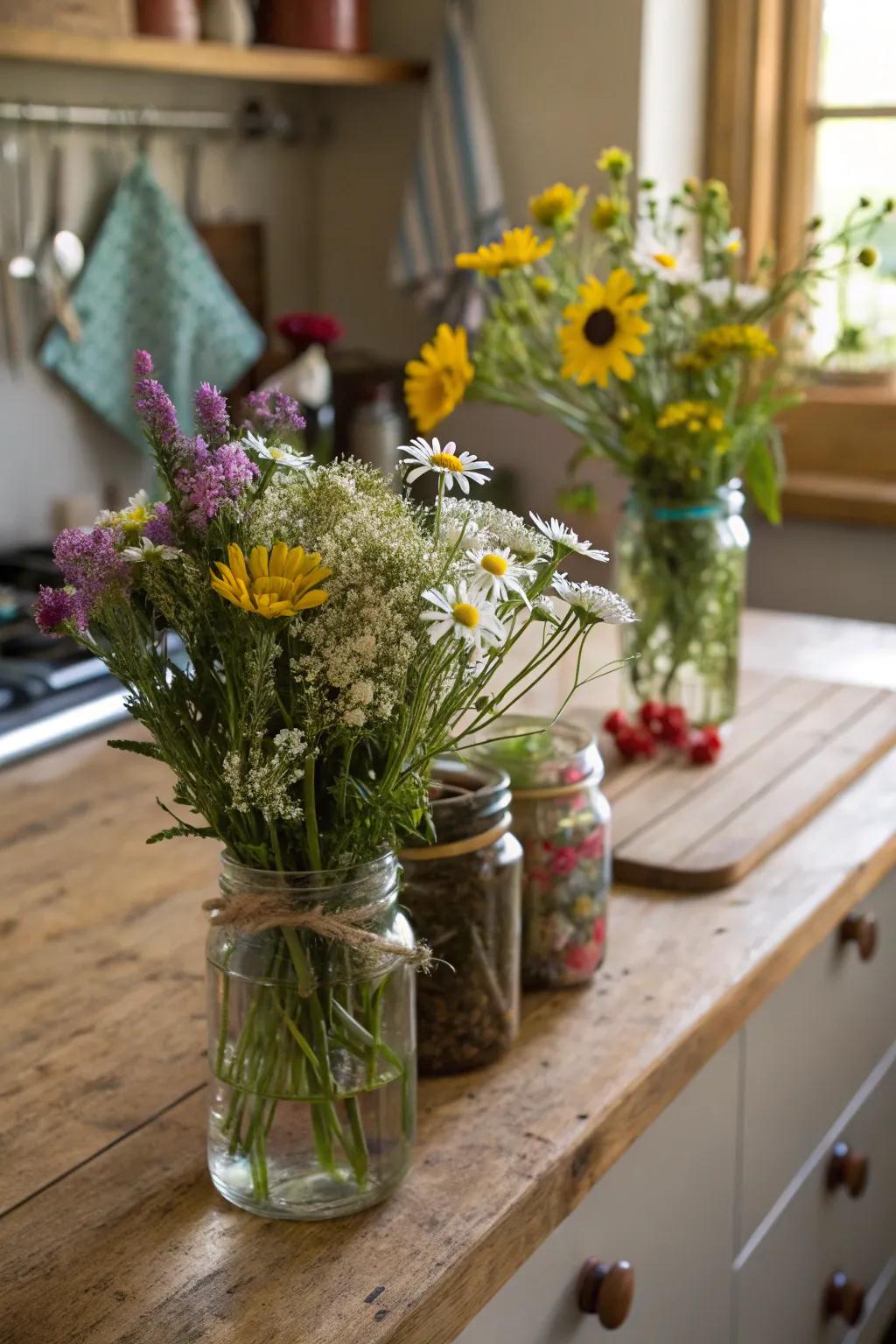 Bring the outside in with countryside botanical preparations.