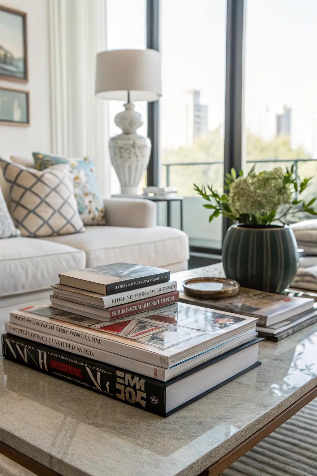 Books serve not just as reading material but also as decorative assets!
