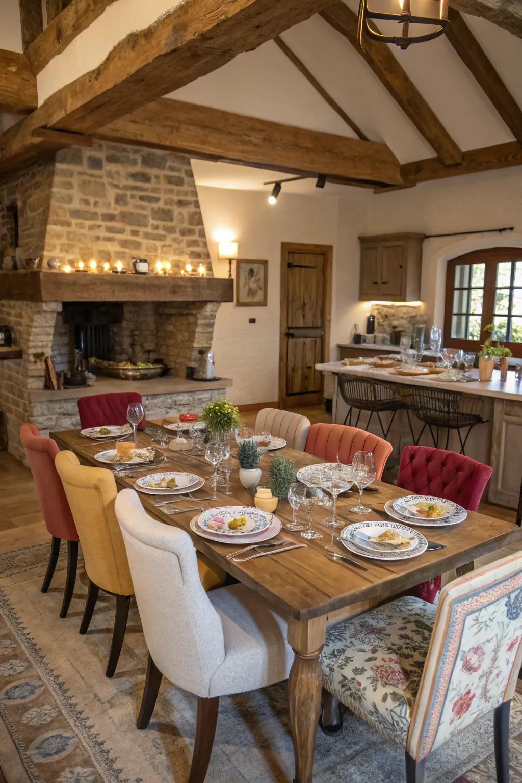 Varied seating arrangements foster a welcoming atmosphere.