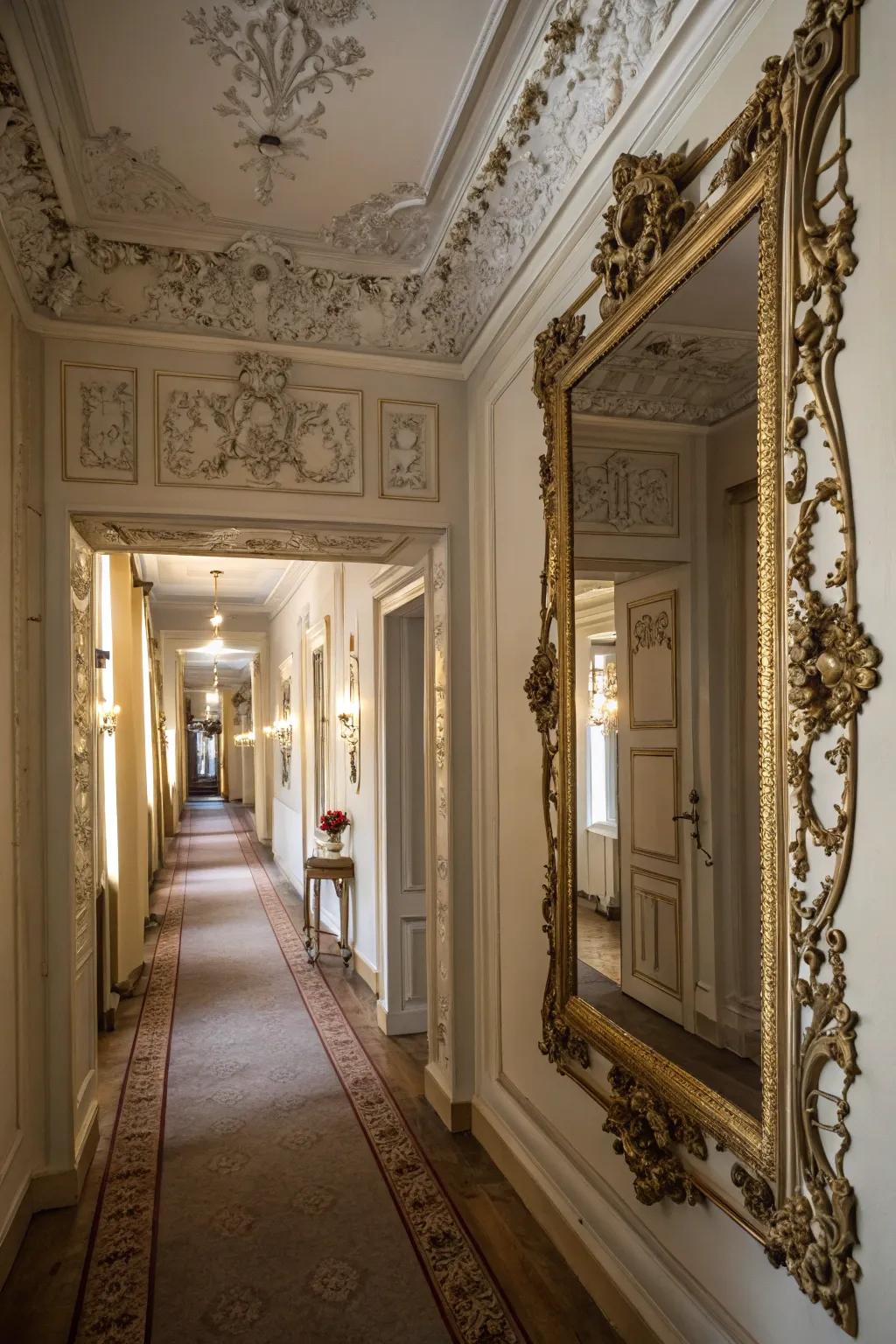 Timeless ornaments incorporate historical allure and elegance.