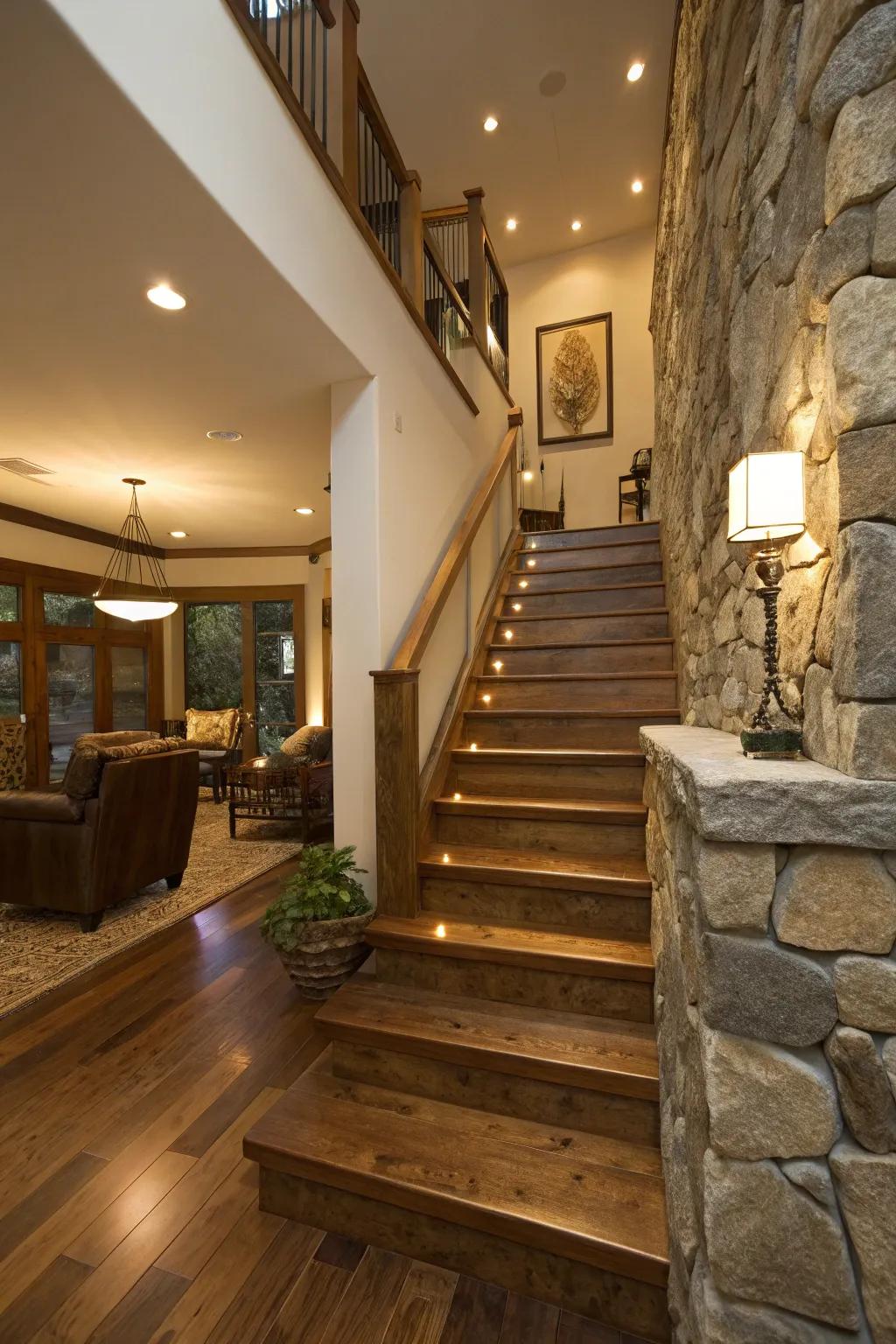 Natural materials introduce warmth and texture, harmonizing modern and classic styles.