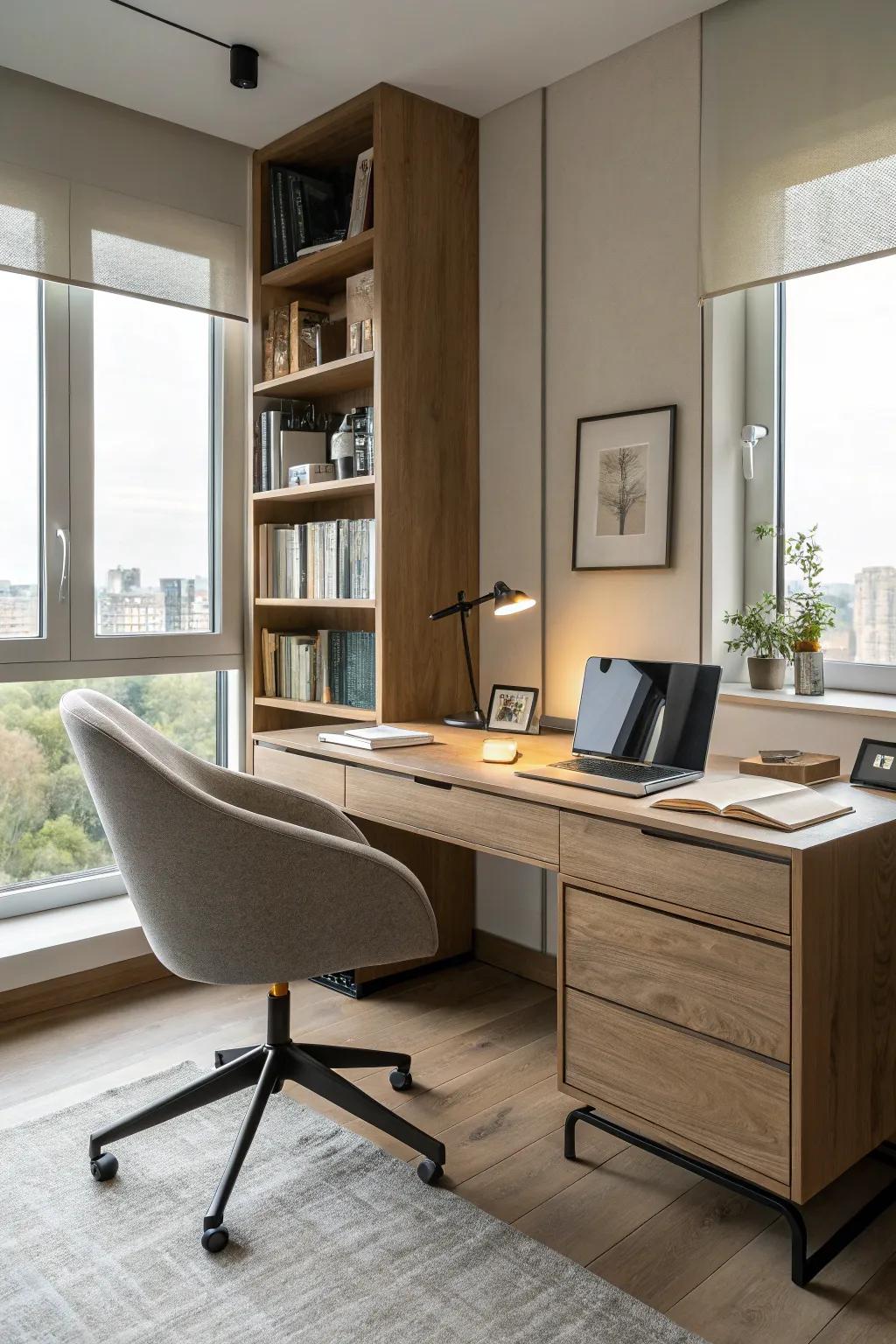 Furnishings that are both stylish and practical, enhancing productivity.