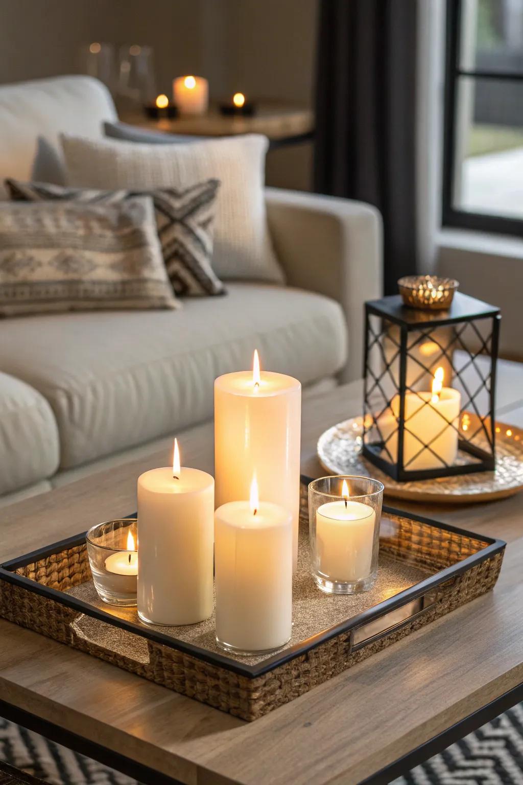 Fragrant candles to craft a serene atmosphere in their new rooms.