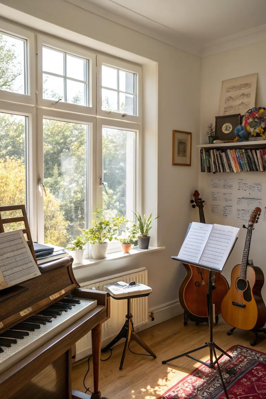 Natural light enhances the sense of spaciousness in limited environments.