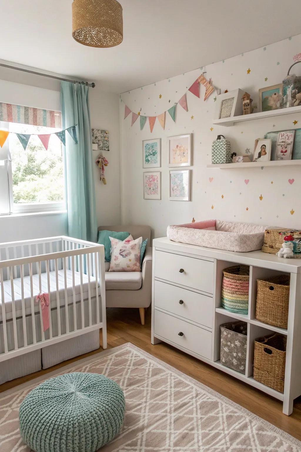 Smart layouts make even small nurseries feel expansive and practical.