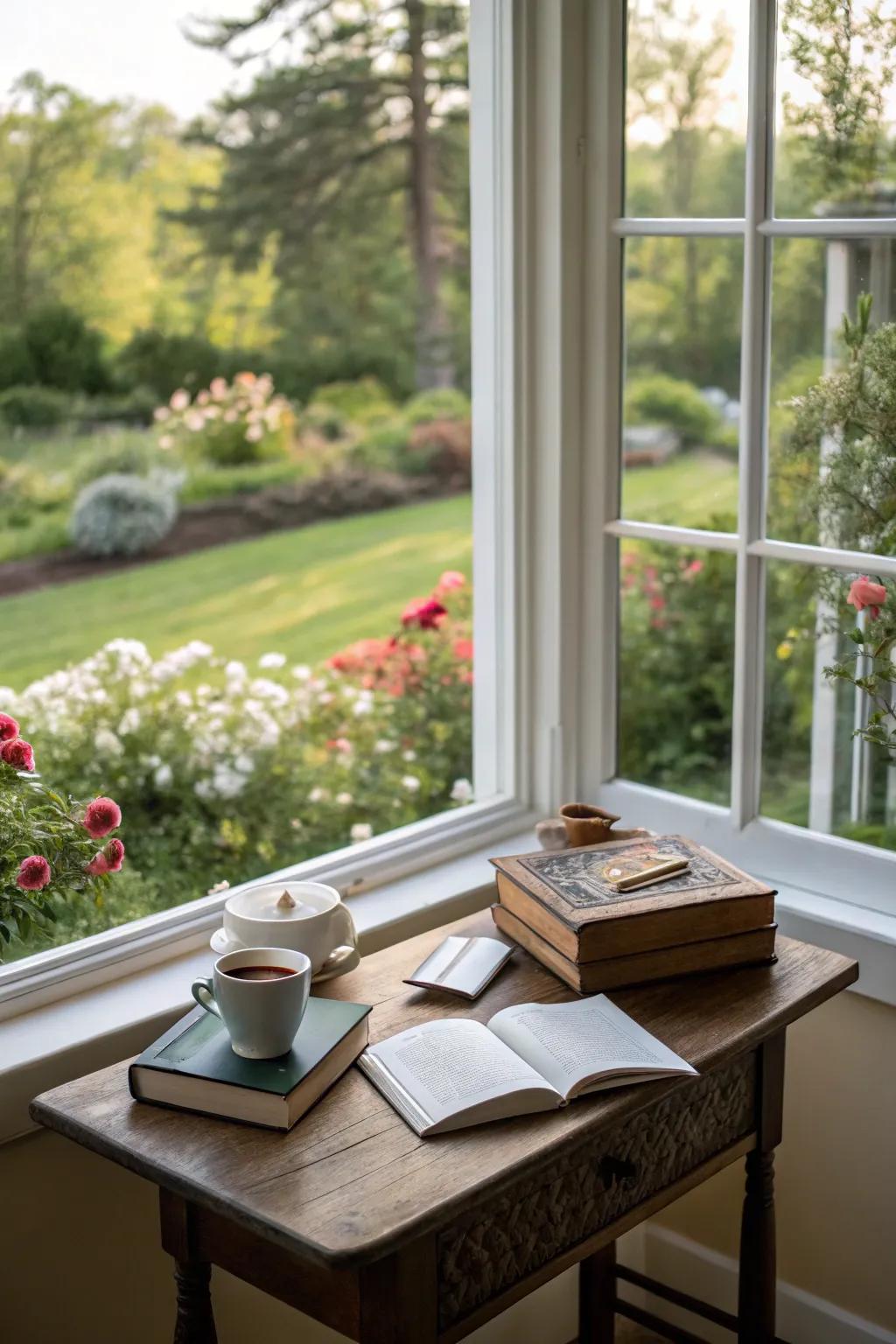 Let sunlight brighten your workspace for a better mood.