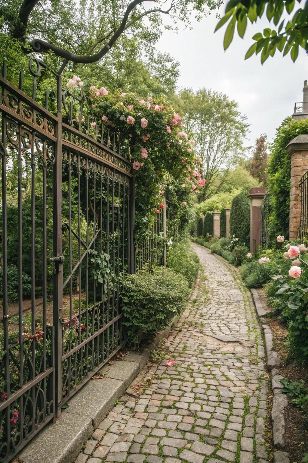 Classic appeal using traditional iron rods for your garden.
