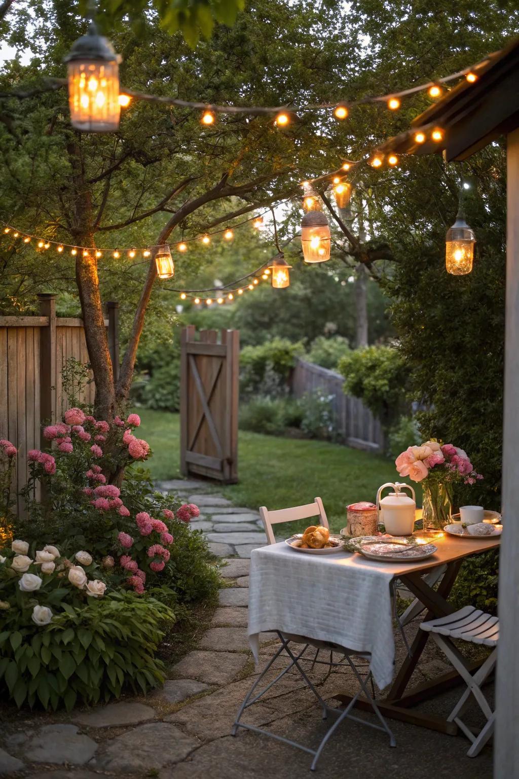 Conjure a magical ambiance with radiant lighting.