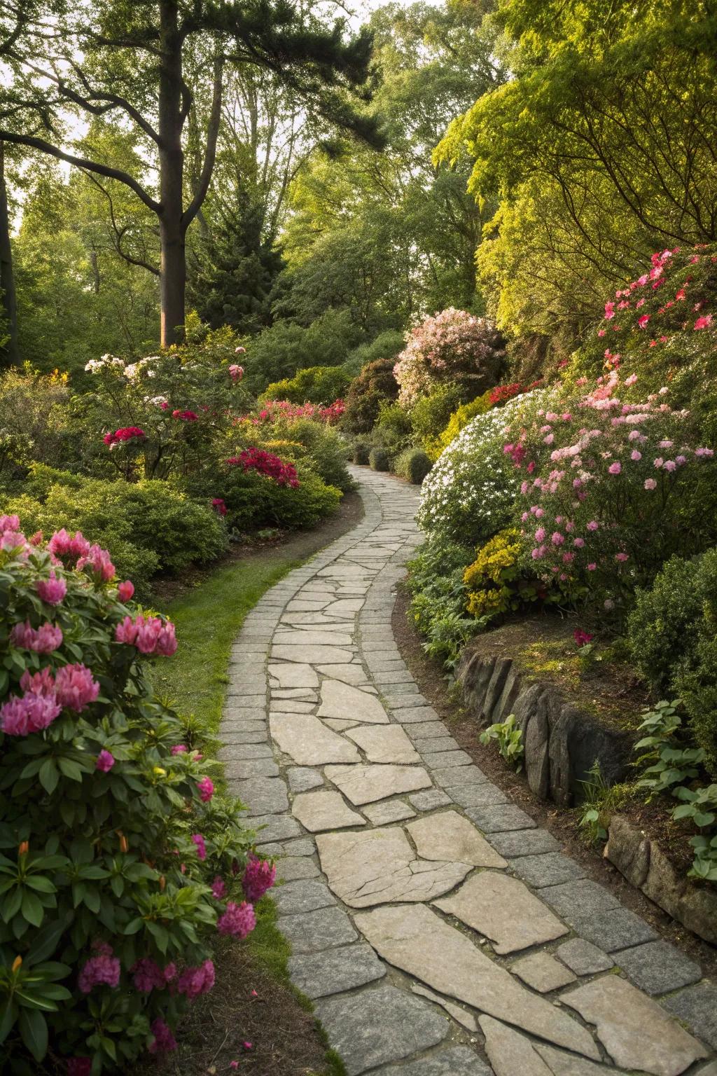 Charm your garden with thoughtfully designed routes and sidewalks.