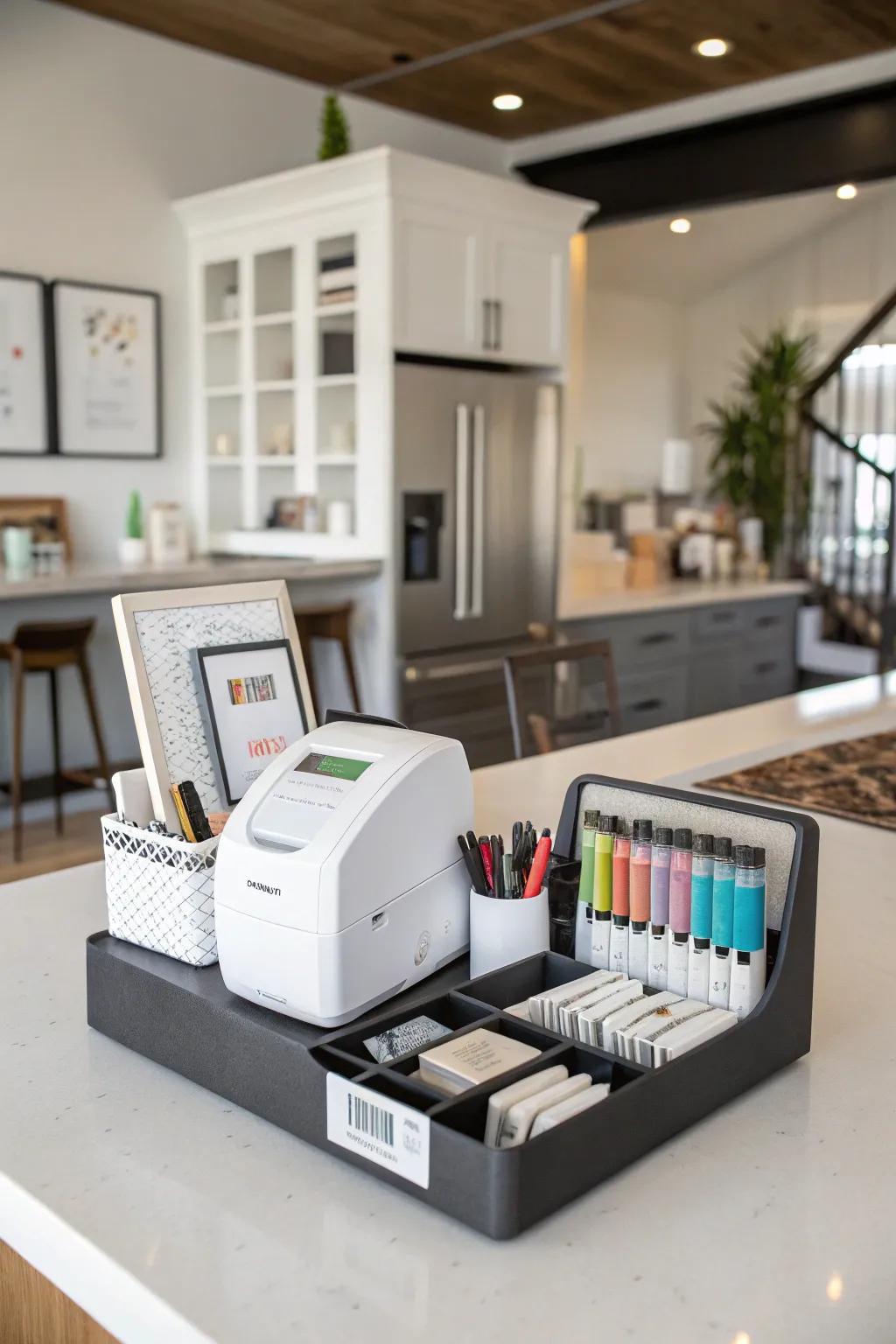 Make the process more efficient with a special labeling zone.