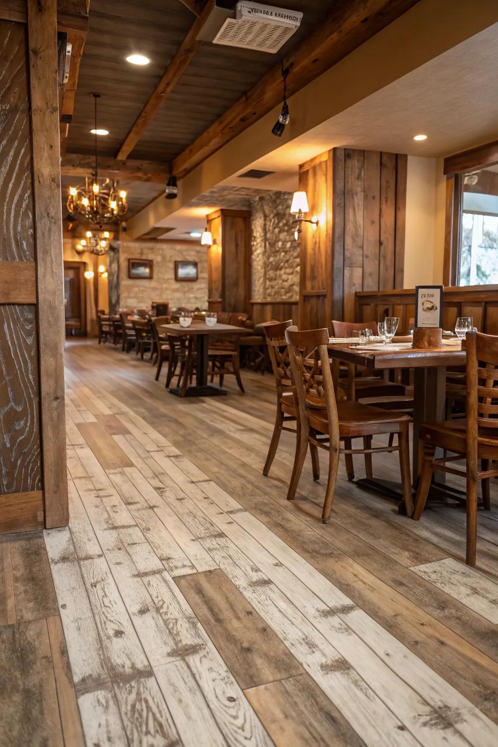 A simulated wood-grain veneer delivers the warmth of genuine timber.