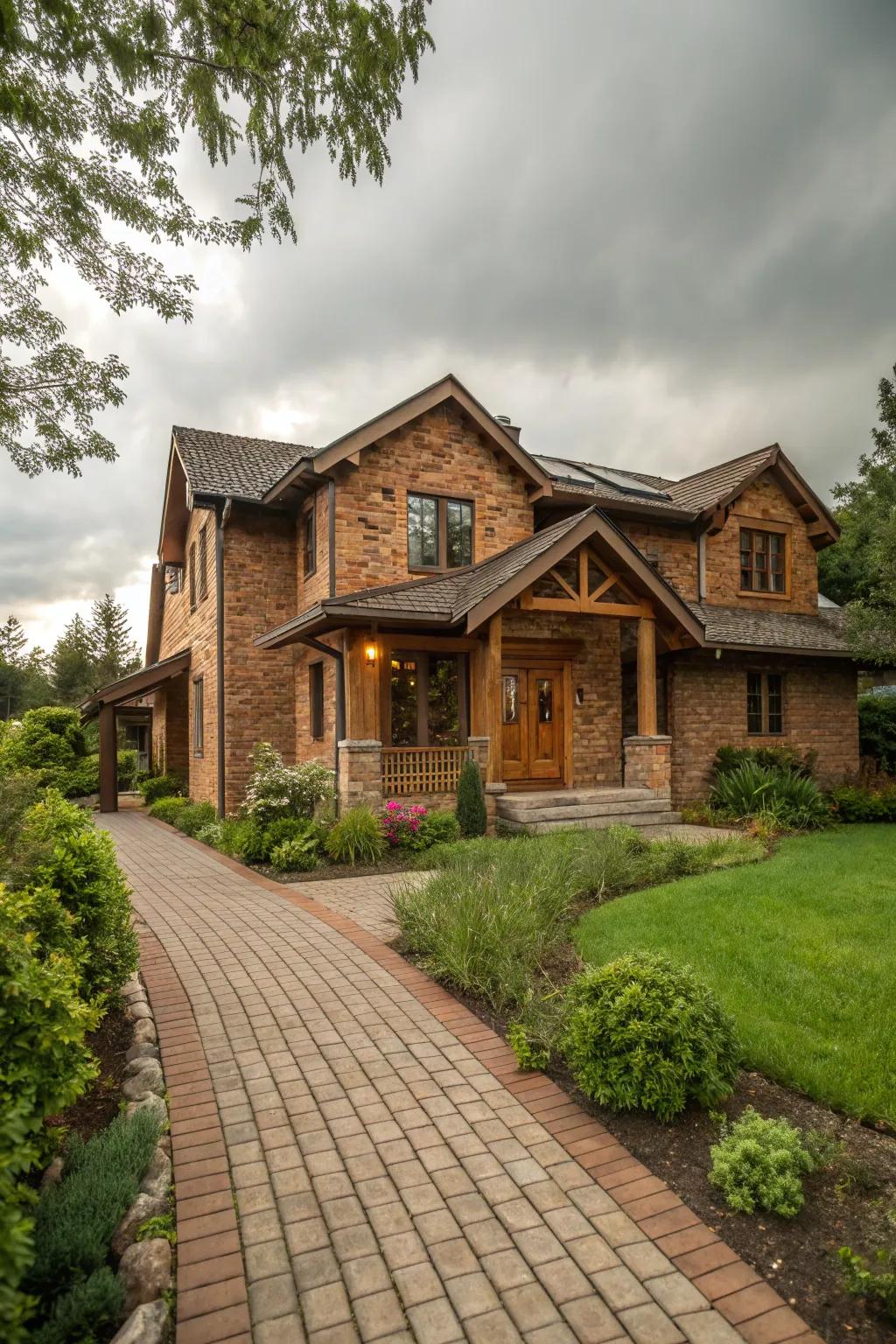 Earthy shades provide warmth and balance with the environment.