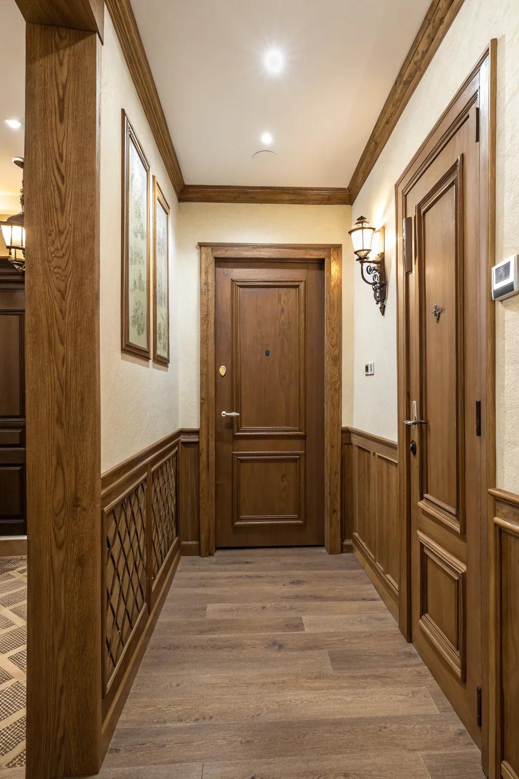 Brown doors bring warmth and a welcoming feel to any space.
