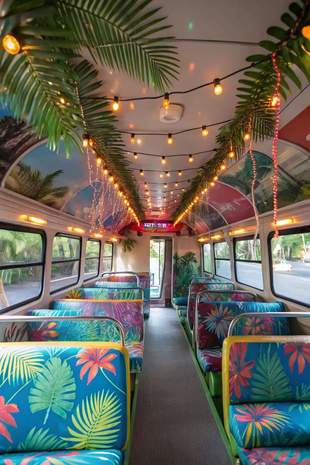 A themed party bus takes the whole celebration to the next level.