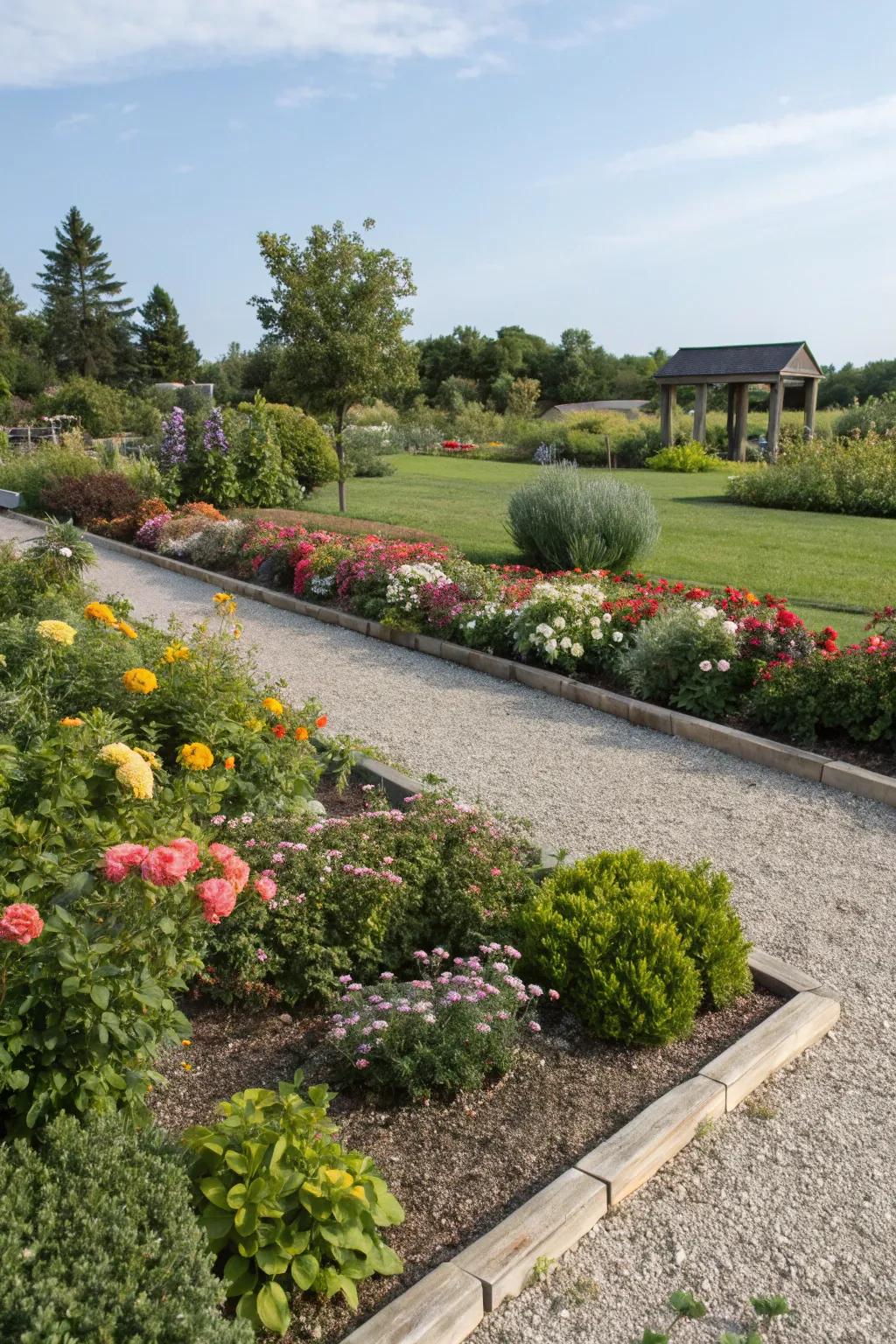 Sharp lines and dynamic plants result in a vibrant garden.