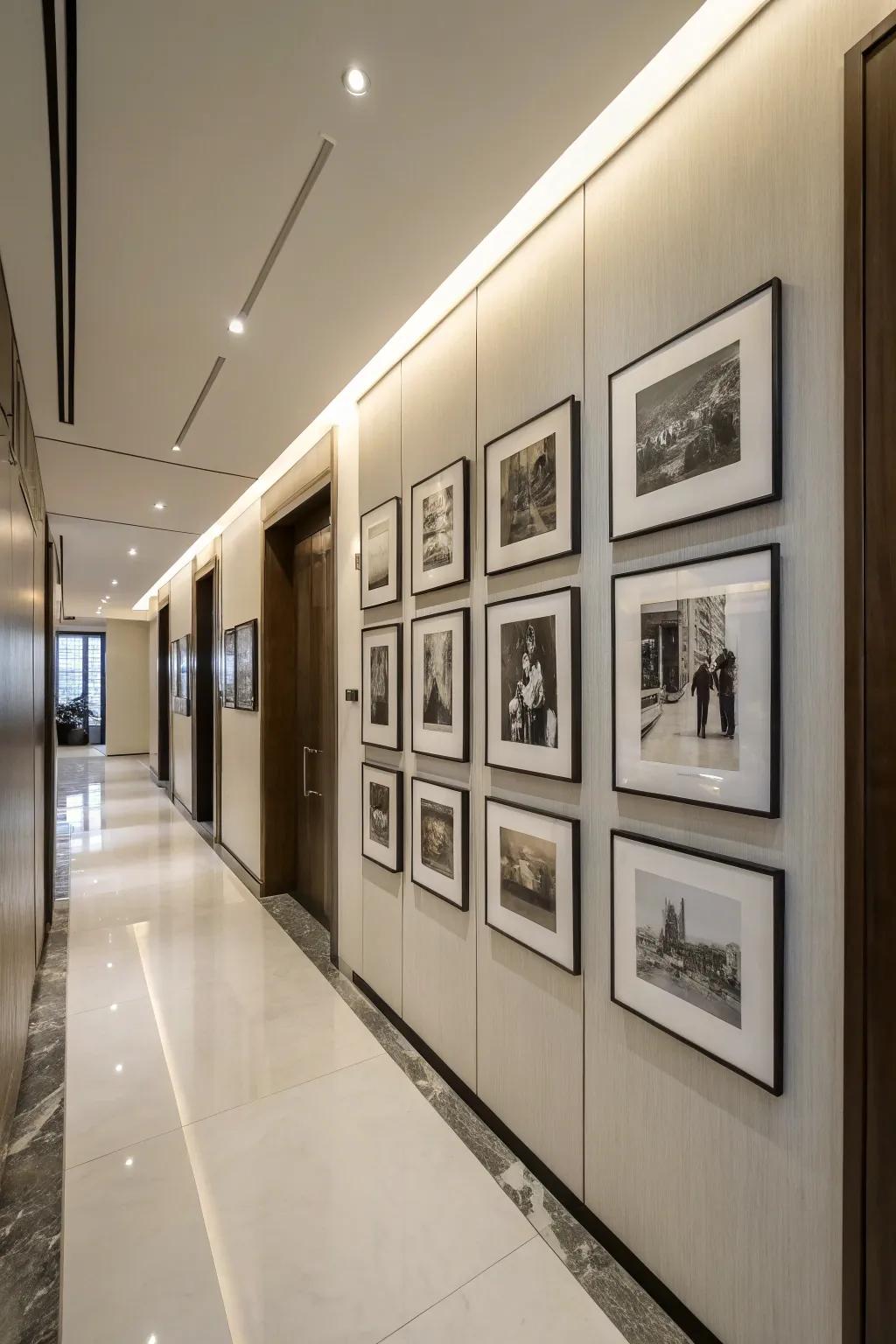 A monochrome theme radiates simplicity and sophistication.