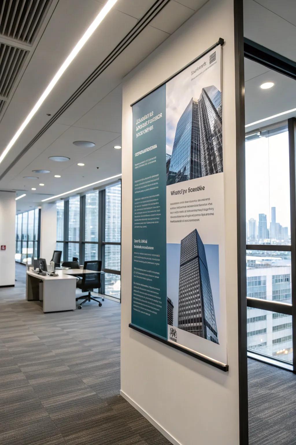 Refined business posters uplift any professional environment.