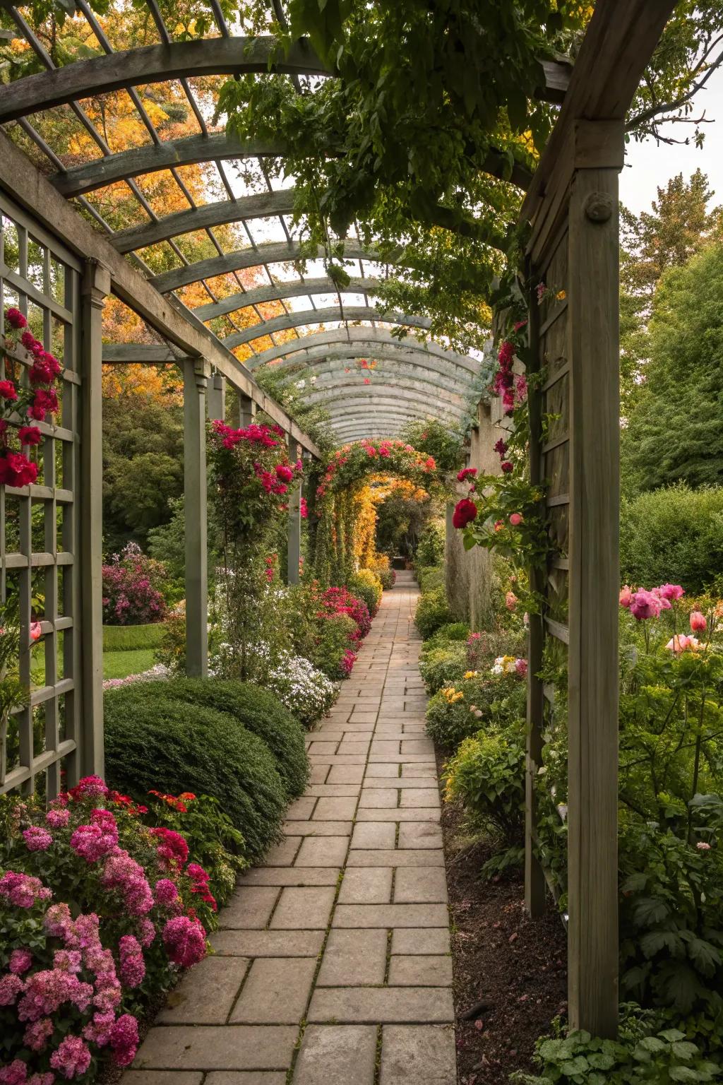 Reflect your garden's appeal while improving privacy through a reflective trellis.