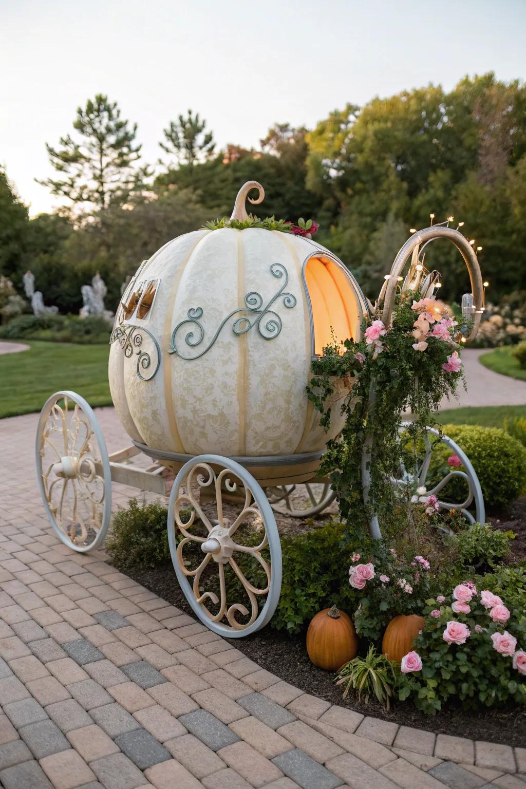 Realize fairy tales with a fantasy coach pumpkin.