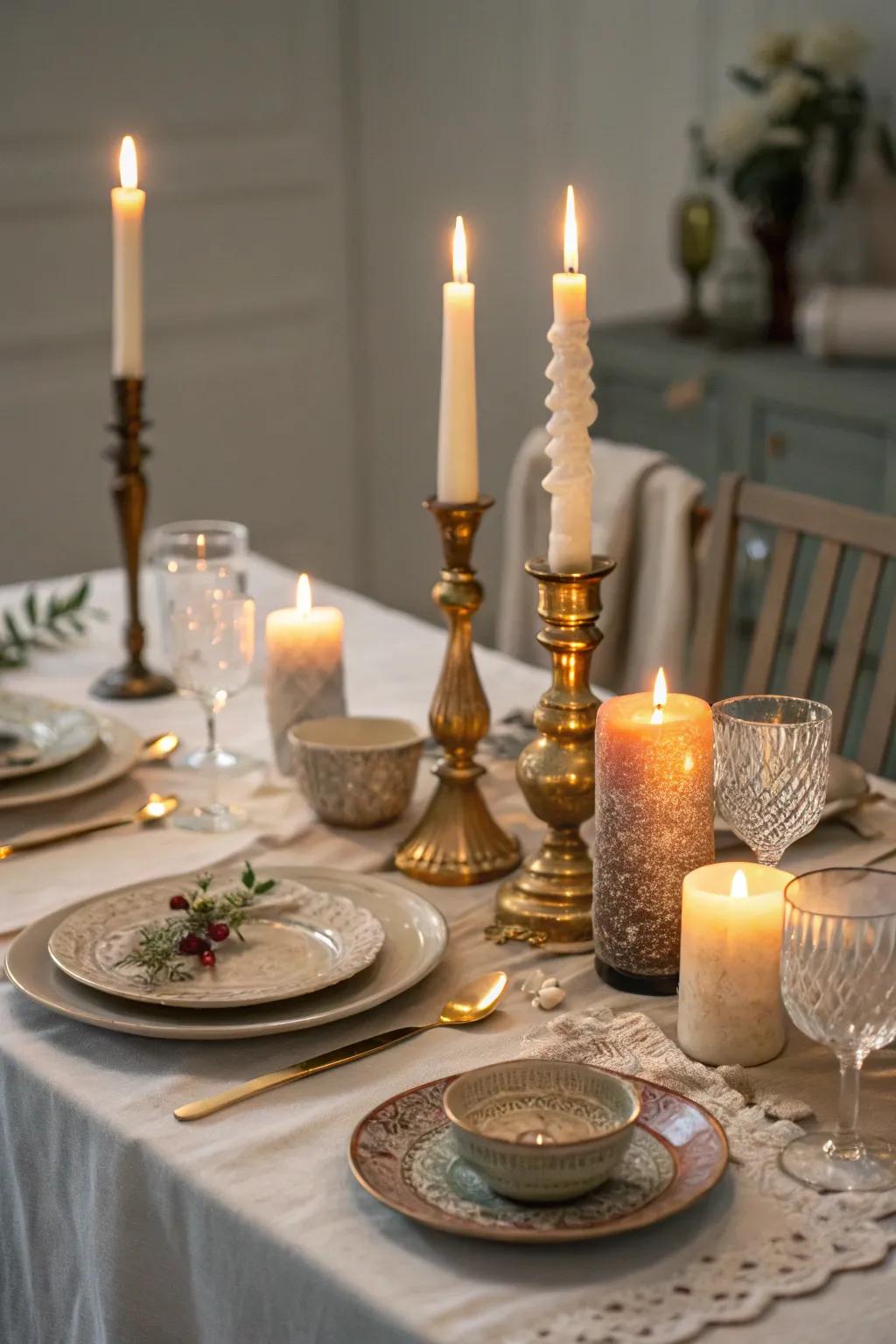 Candle bases provide a cozy and magical ambiance for nighttime events.