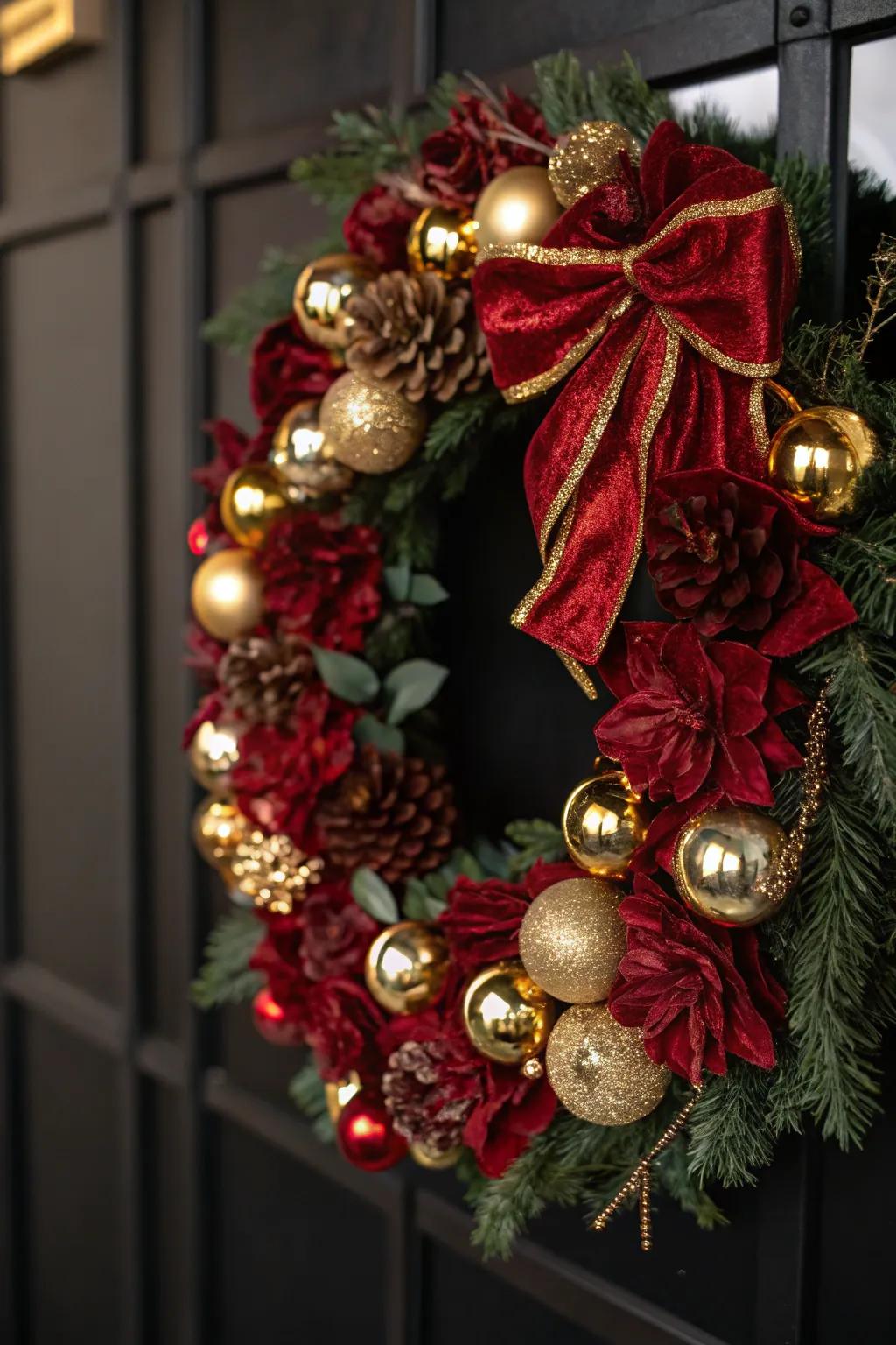 Lavish textures presented through satin and metallic radiance.