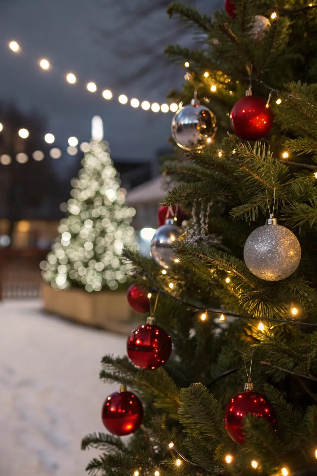 Ivory lights infuse a magical radiance into your festive tree.