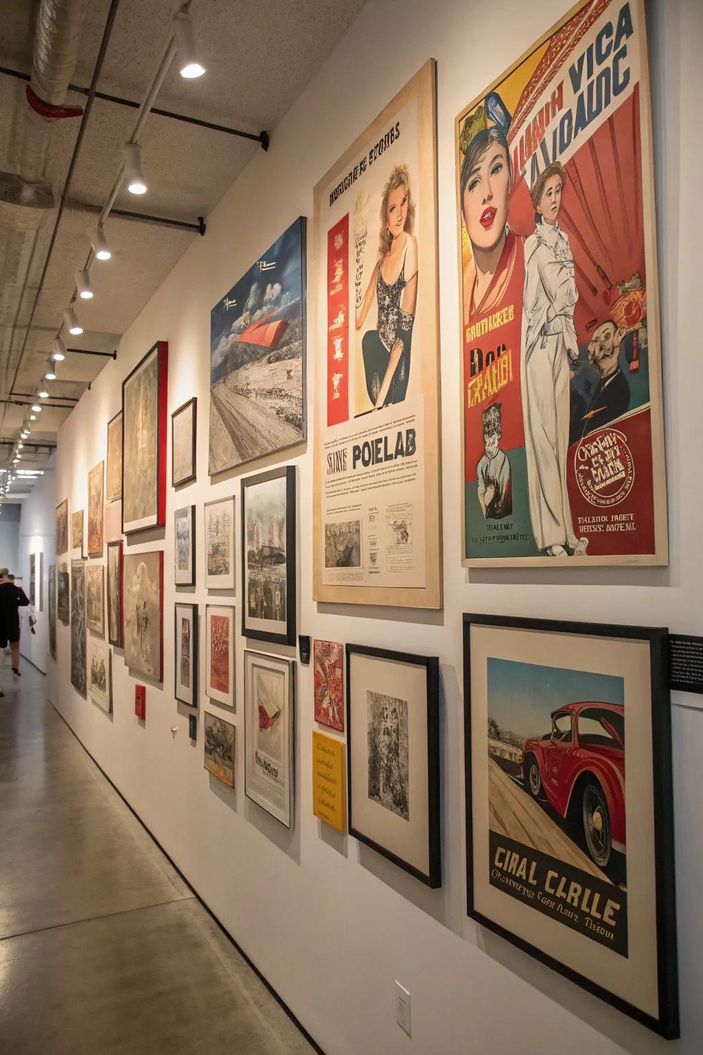 Weave a narrative with eclectic wall art.