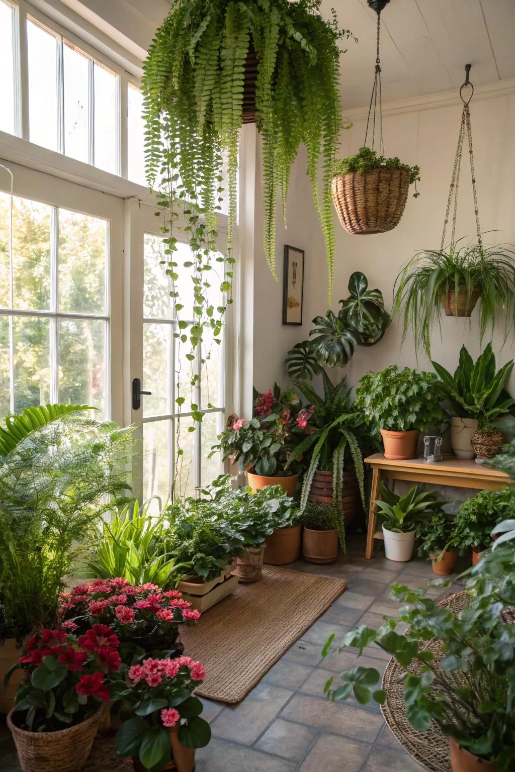 Botanicals infuse vitality and pigment into this area.