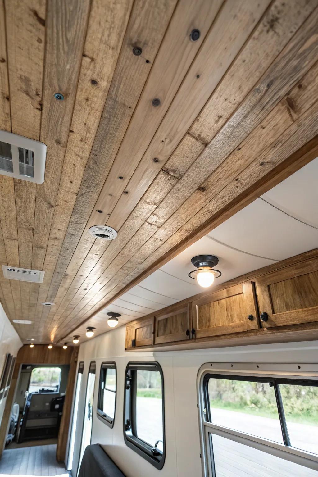 Lap siding top sides imbue a hint of countryside refinement into your RV.