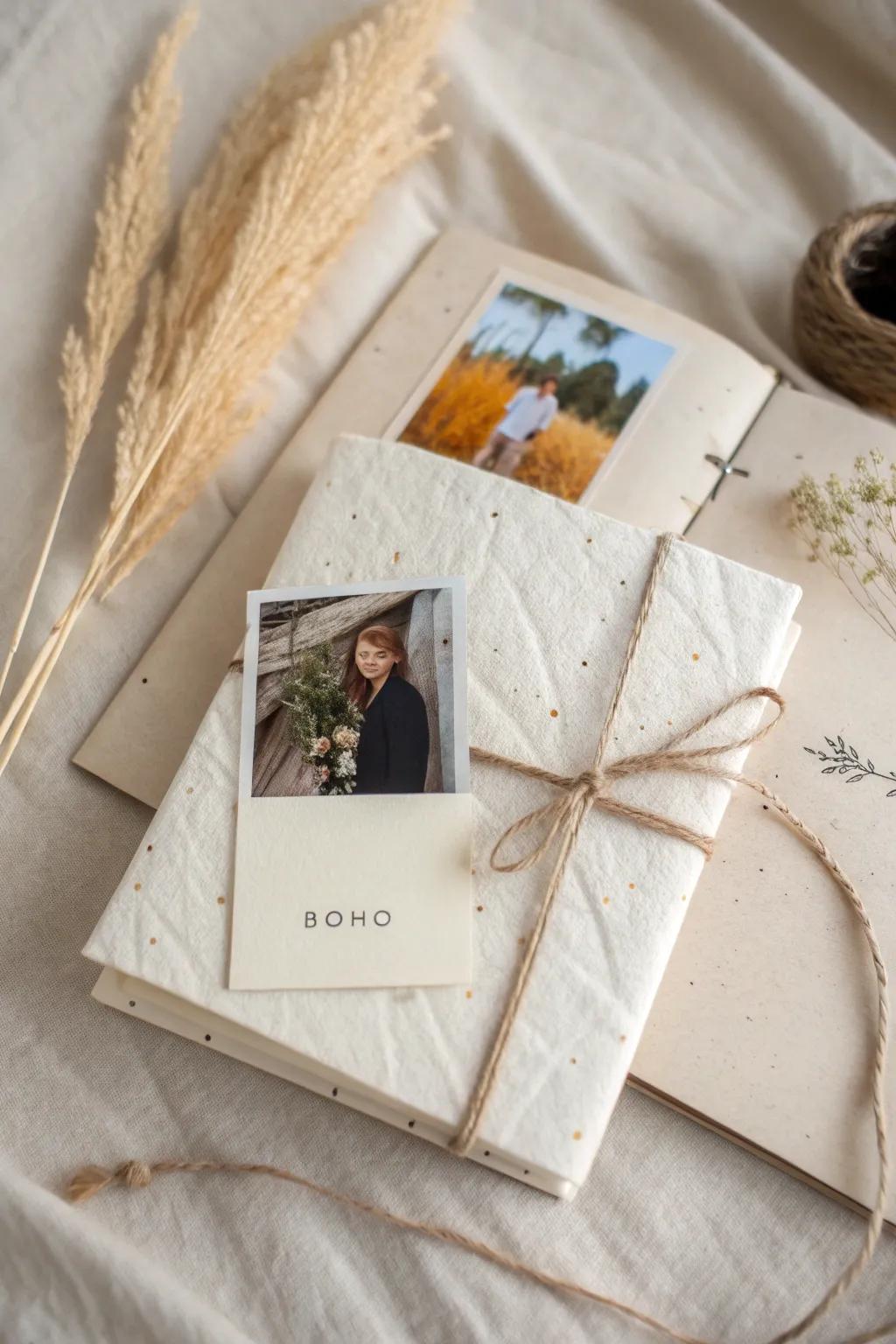 Uncover the enchantment of concealed treasures nestled within your scrapbook, showcased through elegant fold-out sections and compartments.