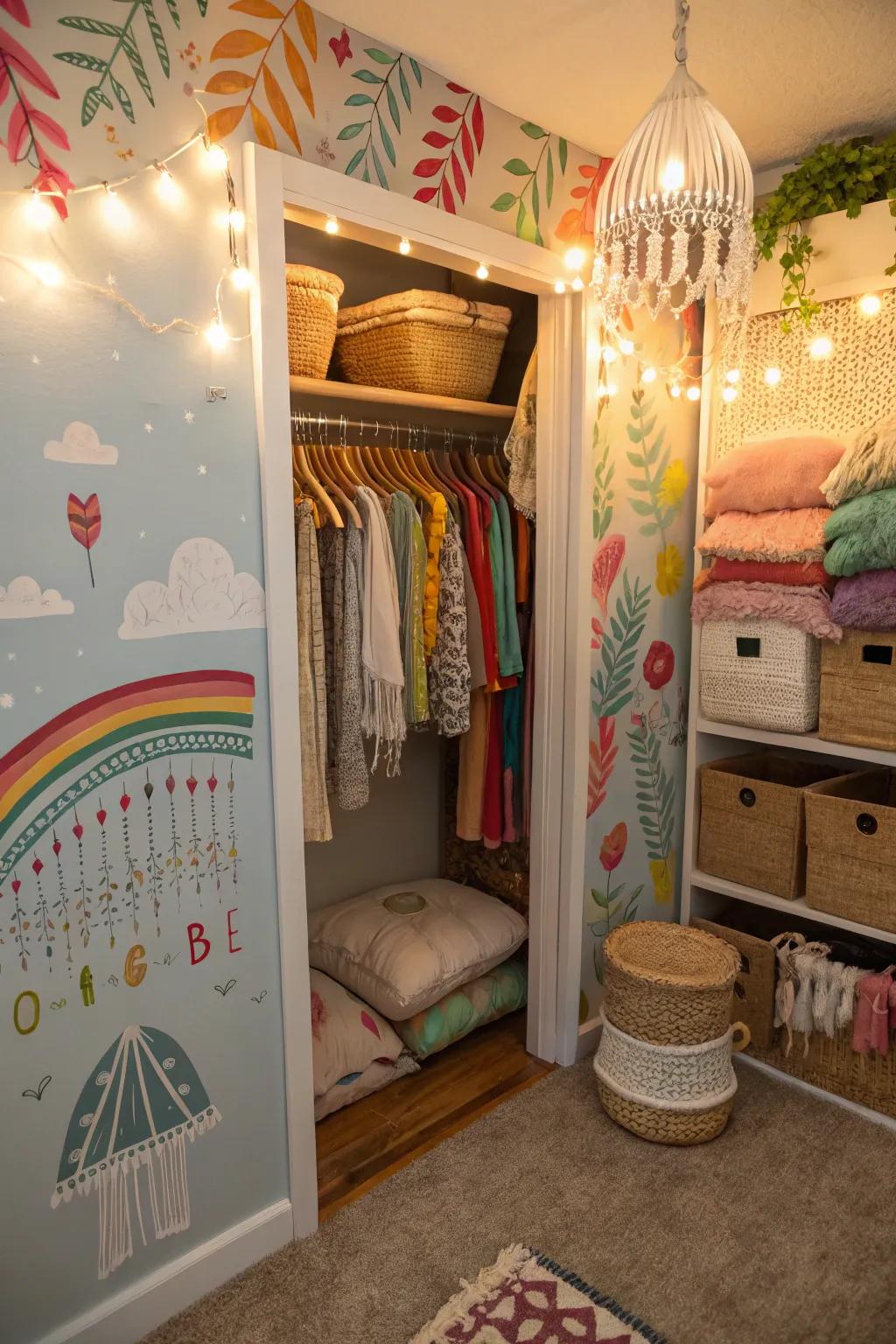 Personalized decor brings a touch of creativity.