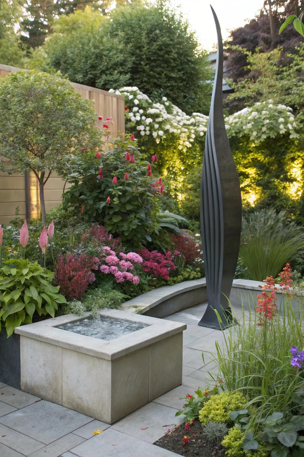 Figures inject an artistic elegance into any garden setting.