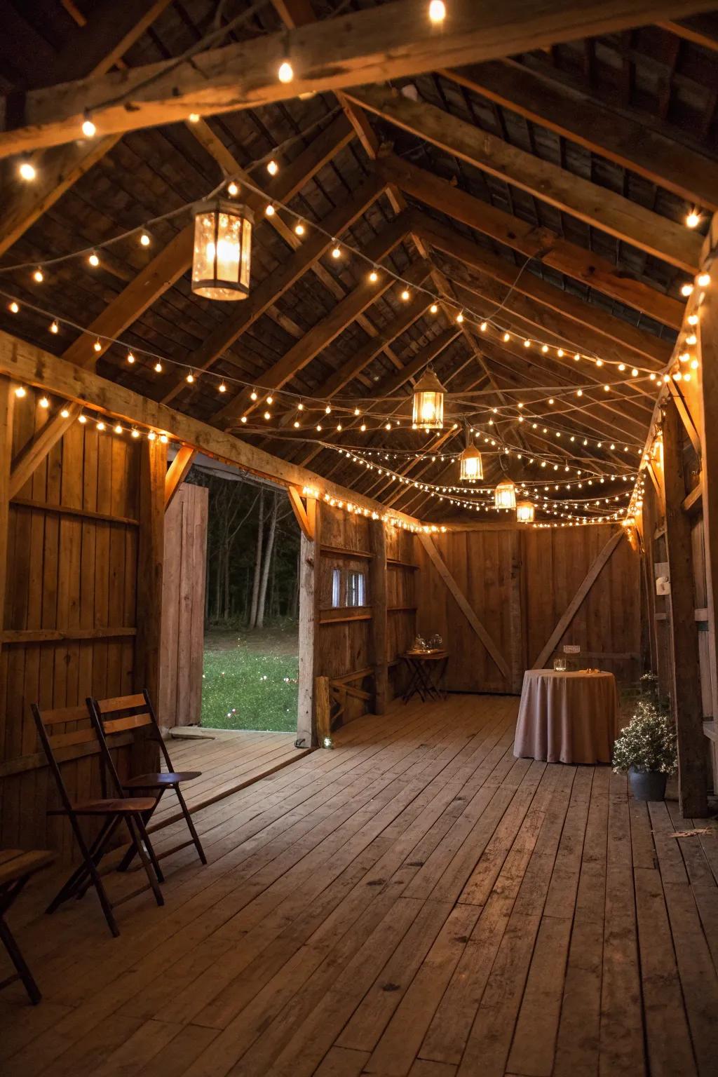 Soft lighting makes a warm and welcoming vibe.