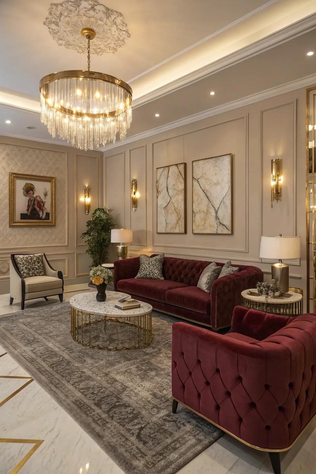 Raise your Sims 4 living room's appeal by incorporating a hint of luxury.
