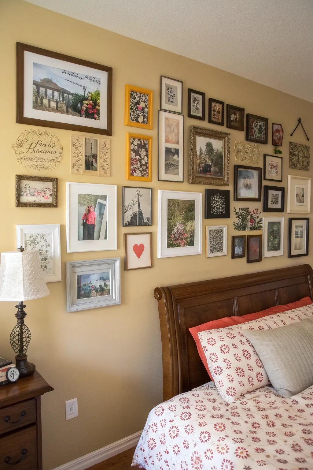 A gallery wall personalized to express your distinct experiences.