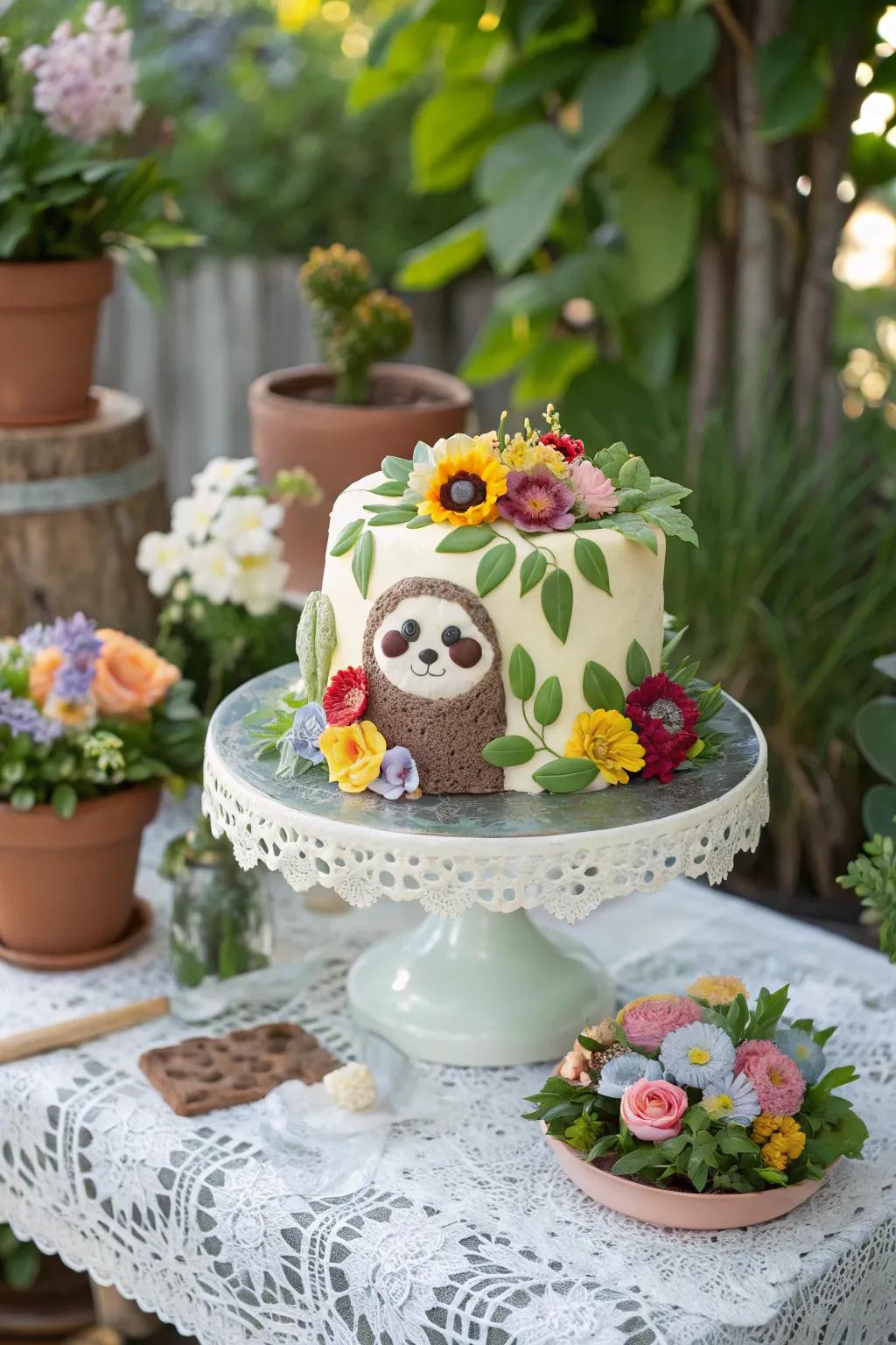 Flower touches take this animal bake to the next level.