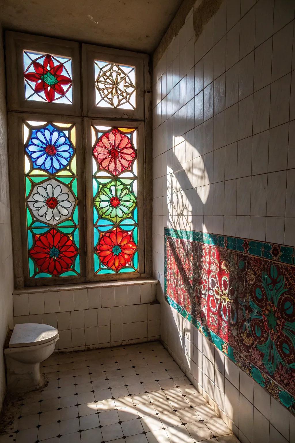 Pigmented panes introduce artistic flair into your dwelling.