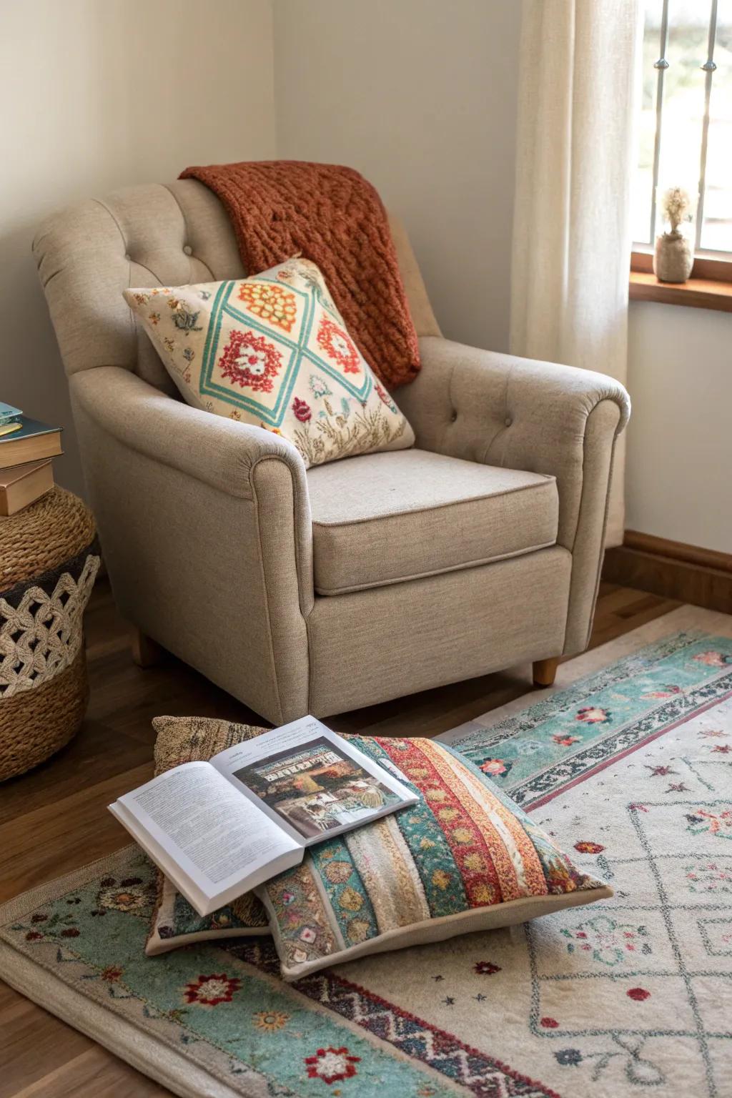 Artistic touches impart warmth and a sense of individuality to your personal library.