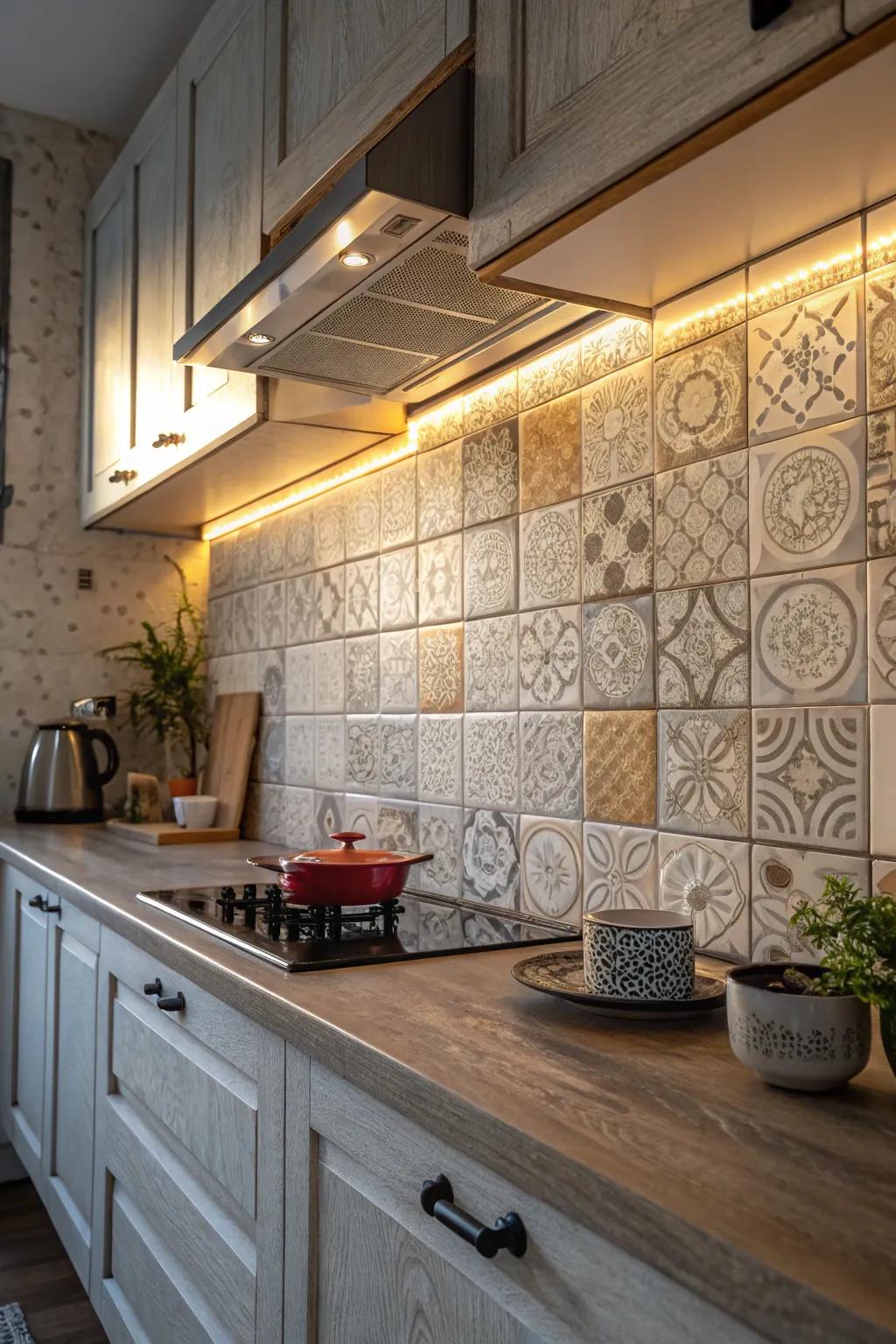 Surfaces incorporate dimension to your cooking space.