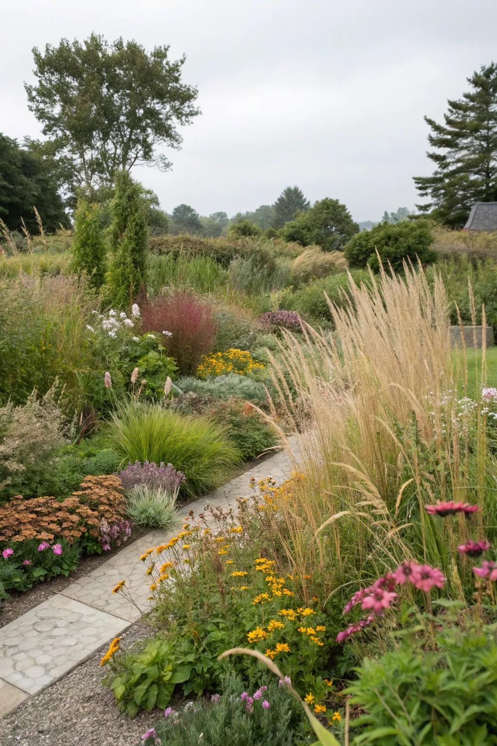 Multi-tiered planting brings depth and intrigue to any small garden.
