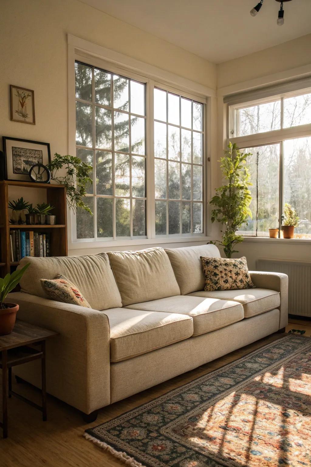 Take pleasure in both relaxation and picturesque views through this arrangement.