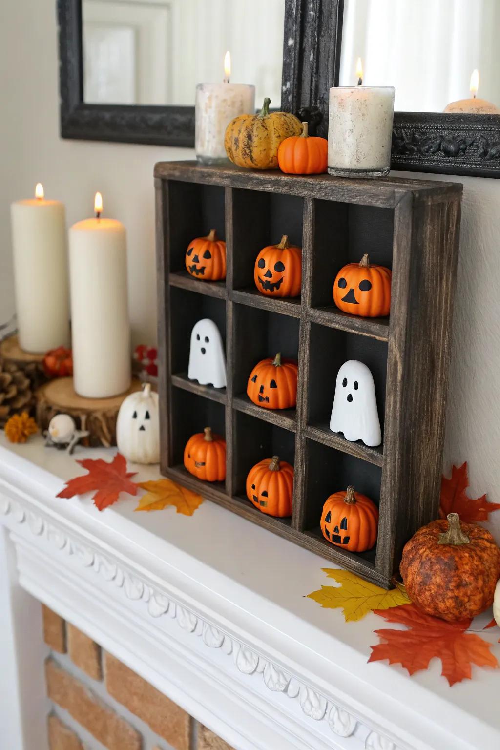 Usher seasonal spirit into your home with a festive shadow box.