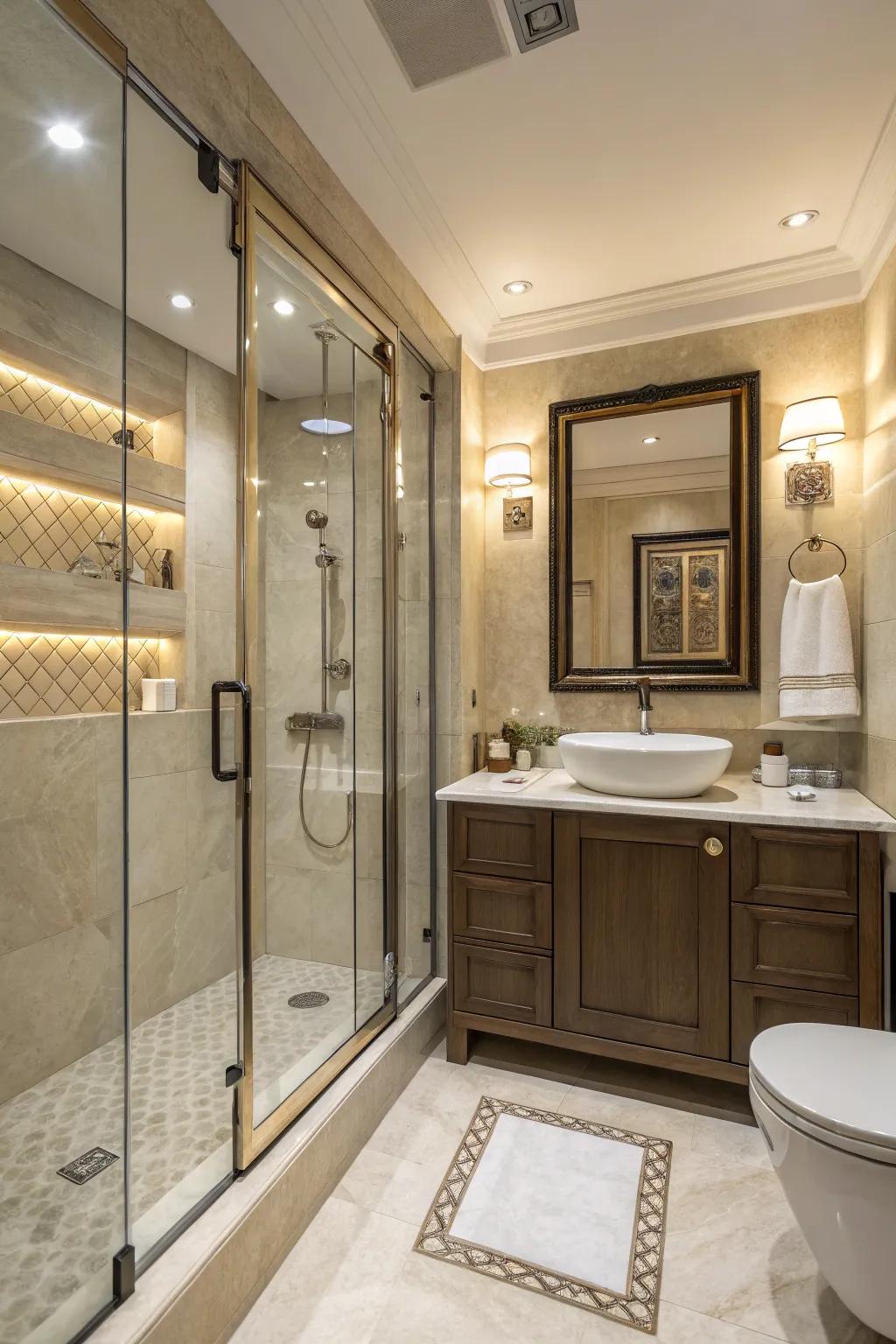 Elegance harmonizes with utility in revolving screens.